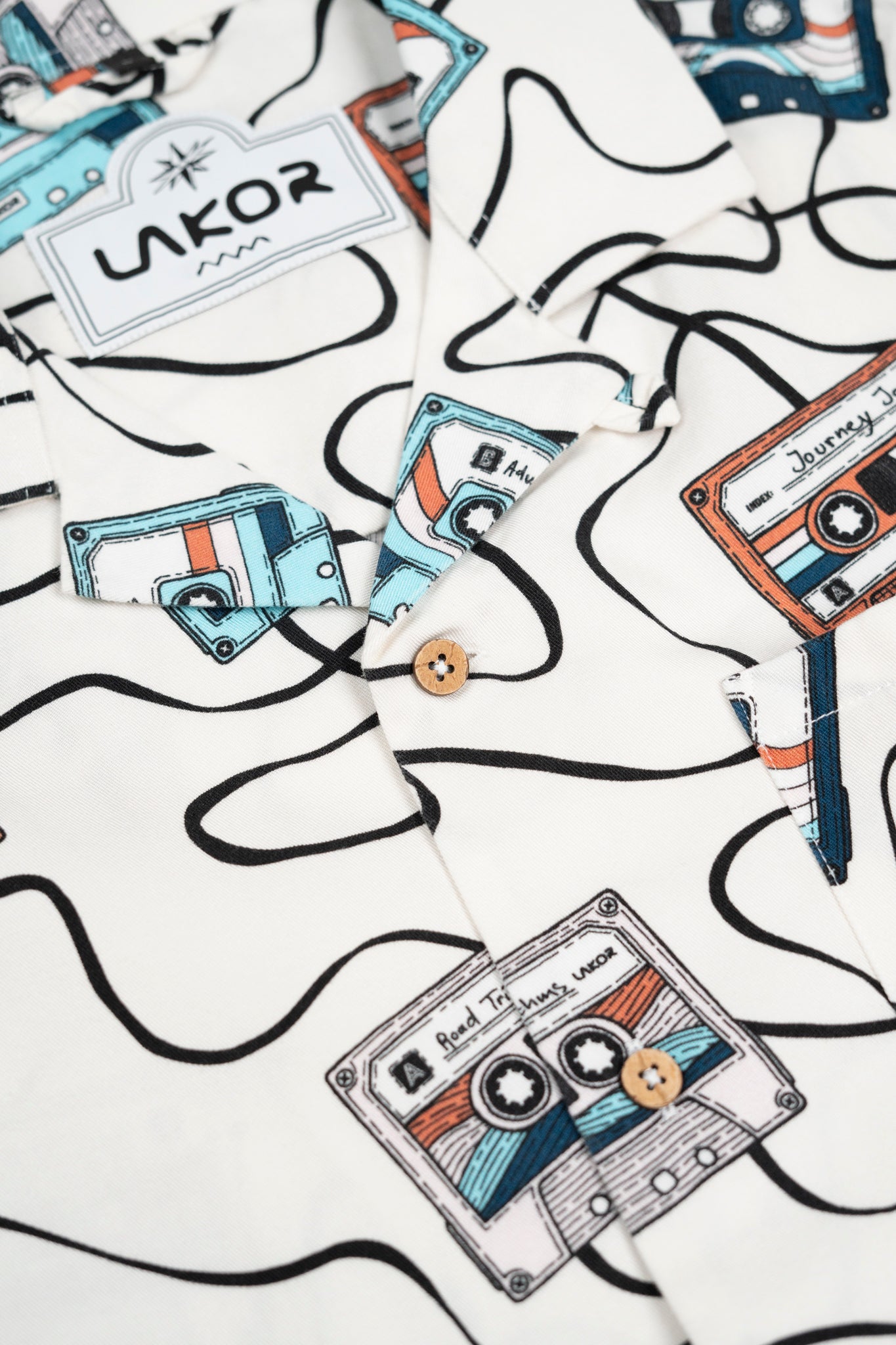 Roadtrip Mixtape Short Sleeve Shirt (Star White)