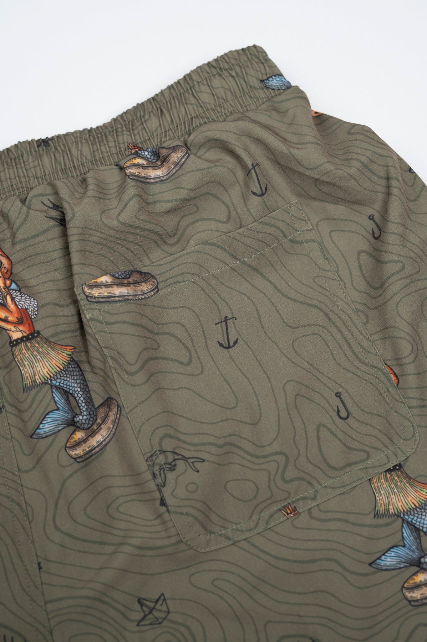 Dashboard Hula Swim Shorts (Deep Lichen Green)