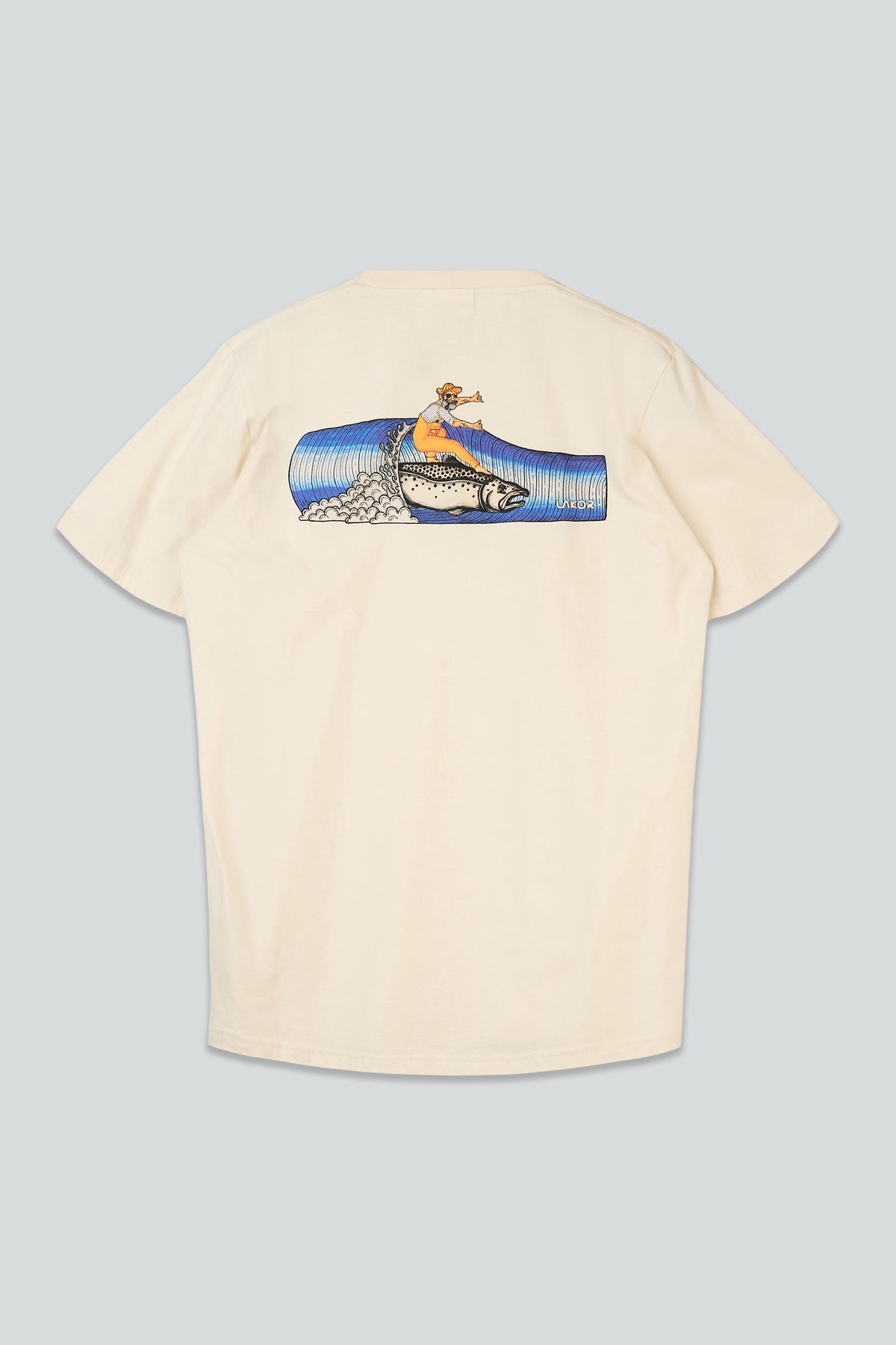 LAKOR Salmon Surfer T-shirt T-Shirt Rainy Day