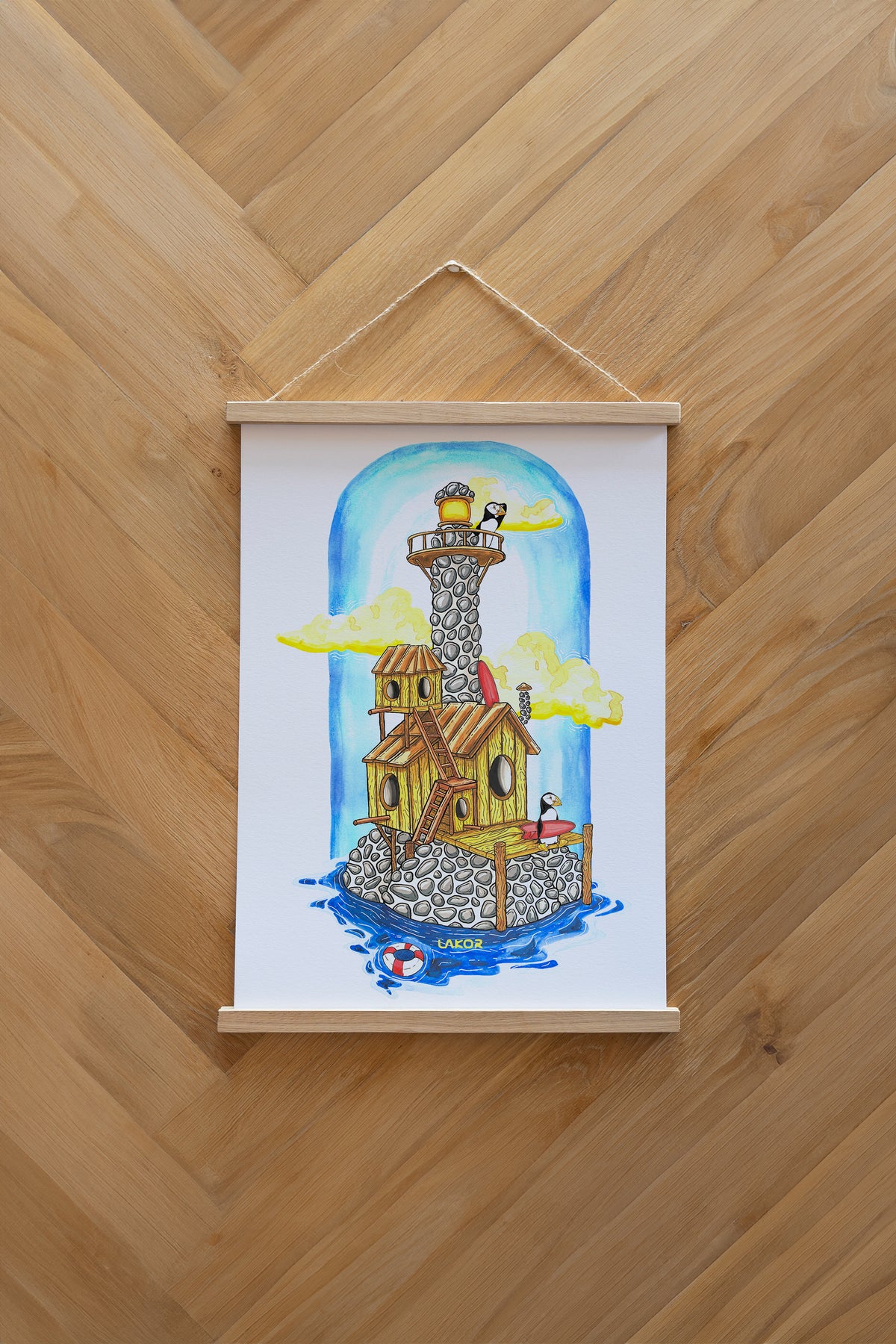 Sea Parrot Summerhouse Plakat - White
