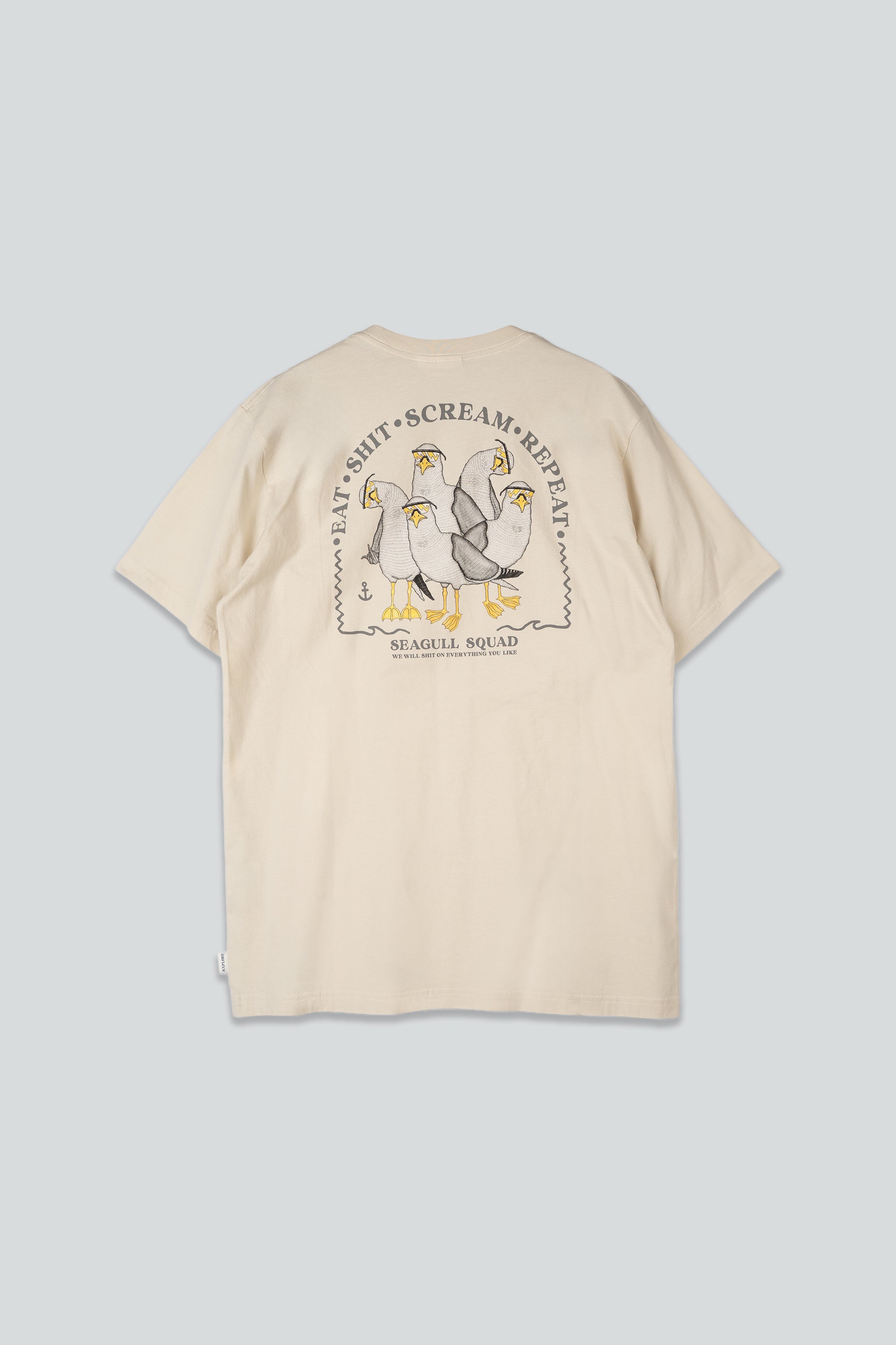 LAKOR Seagull Squad Back T-shirt T-Shirt Rainy Day