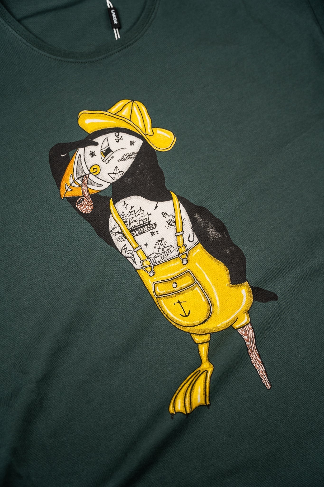 LAKOR Seaparrot Seaman T-shirt T-Shirt Green Gables