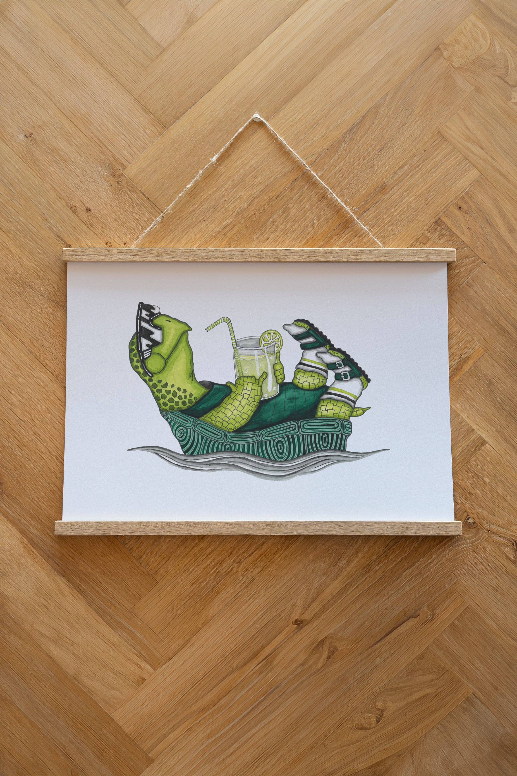 LAKOR Slow Flow Poster Poster White