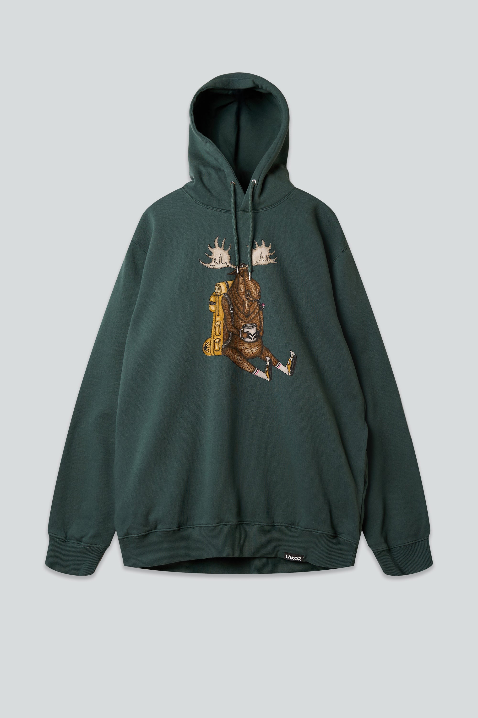 LAKOR Snooze Moose Hoodie Sweatshirt Green Gables