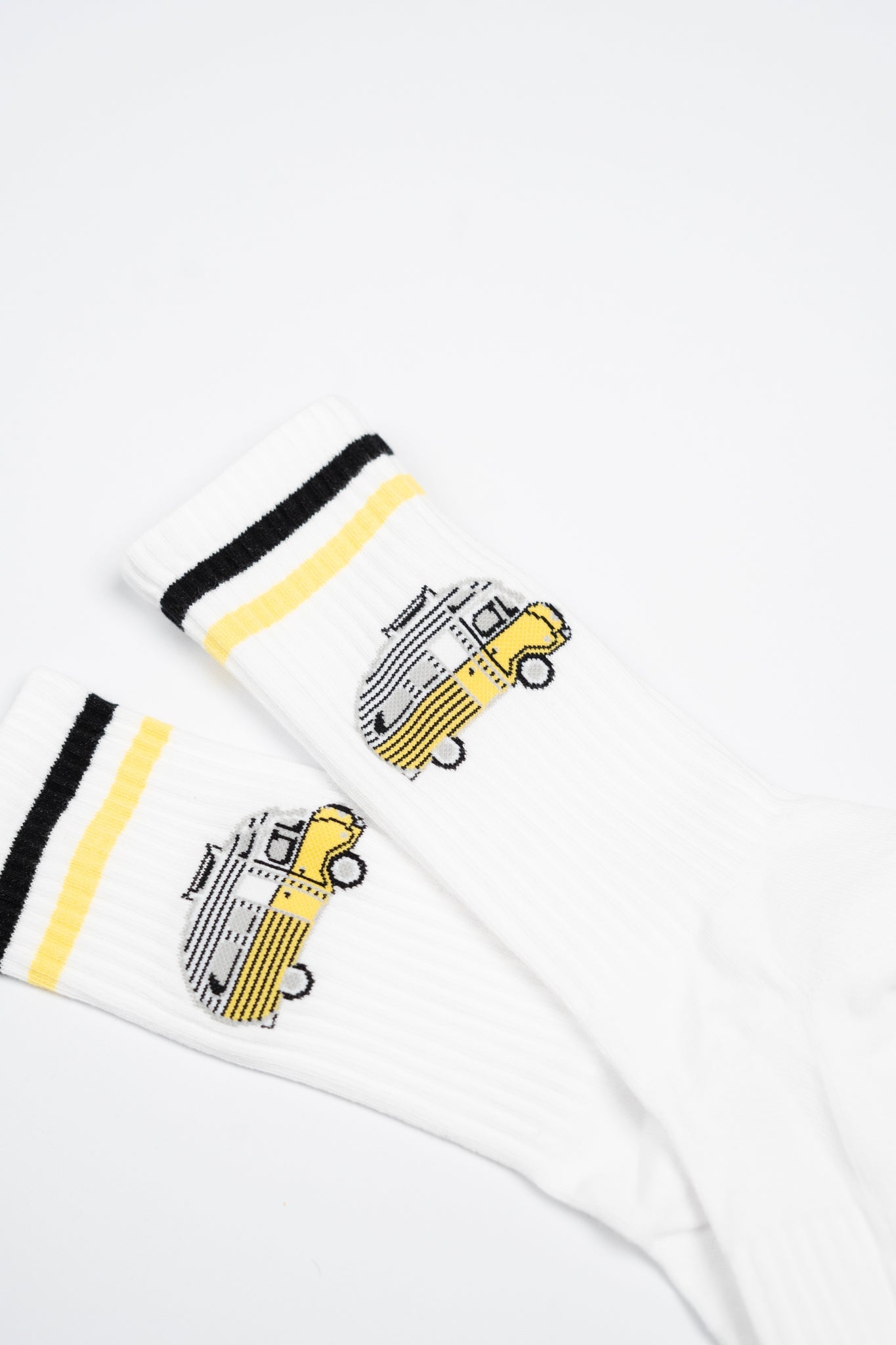 LAKOR Sun Camper Socks Tennis Socks White