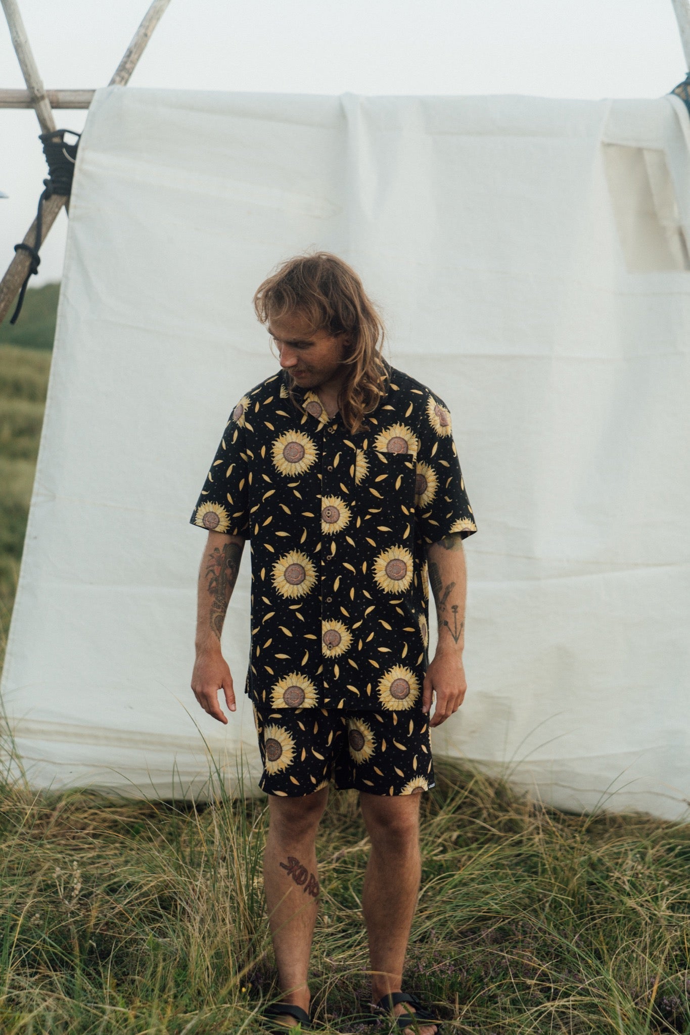 LAKOR Sunflower Swim Shorts Shorts Moonless Night