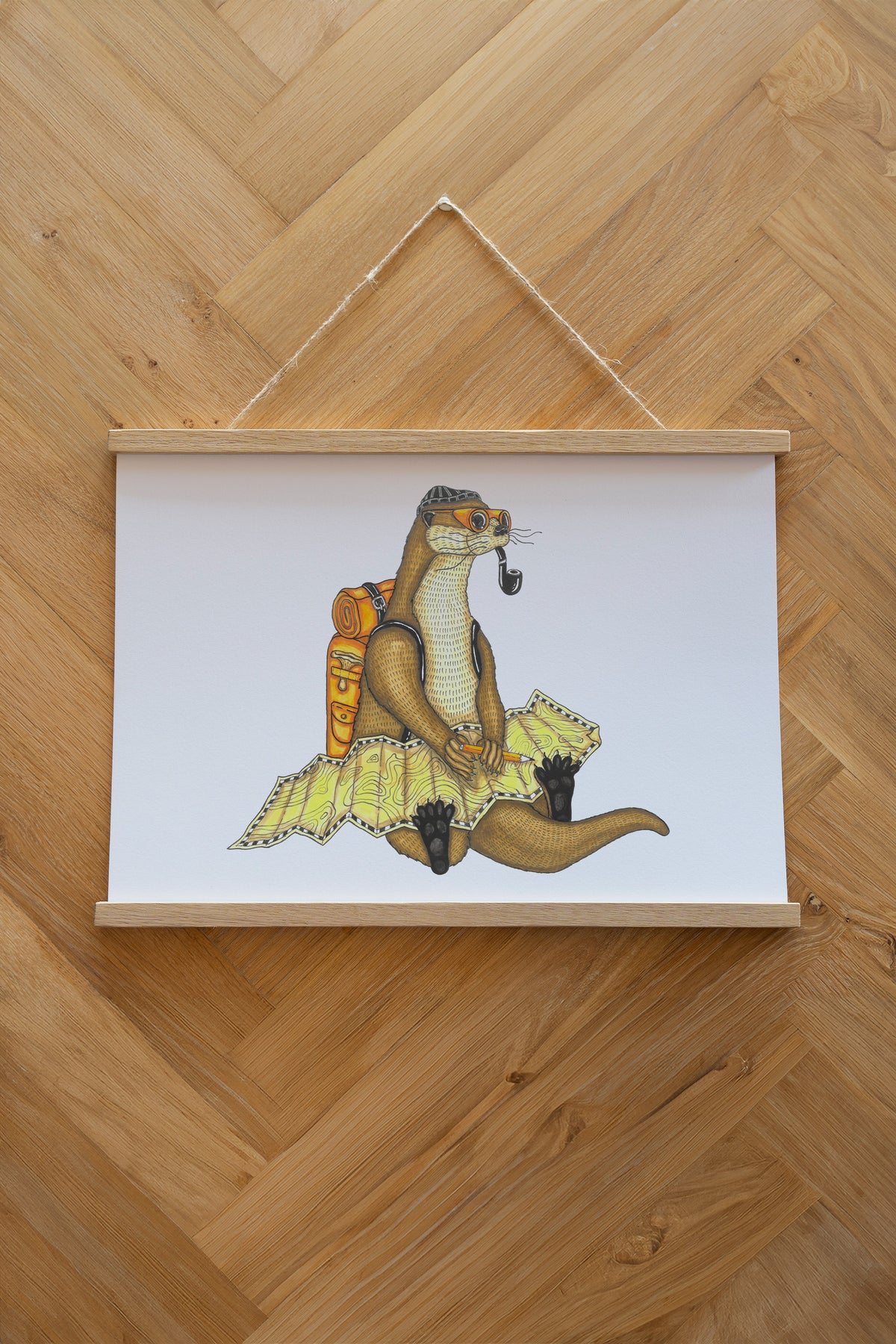 The Otter Way Plakat - White