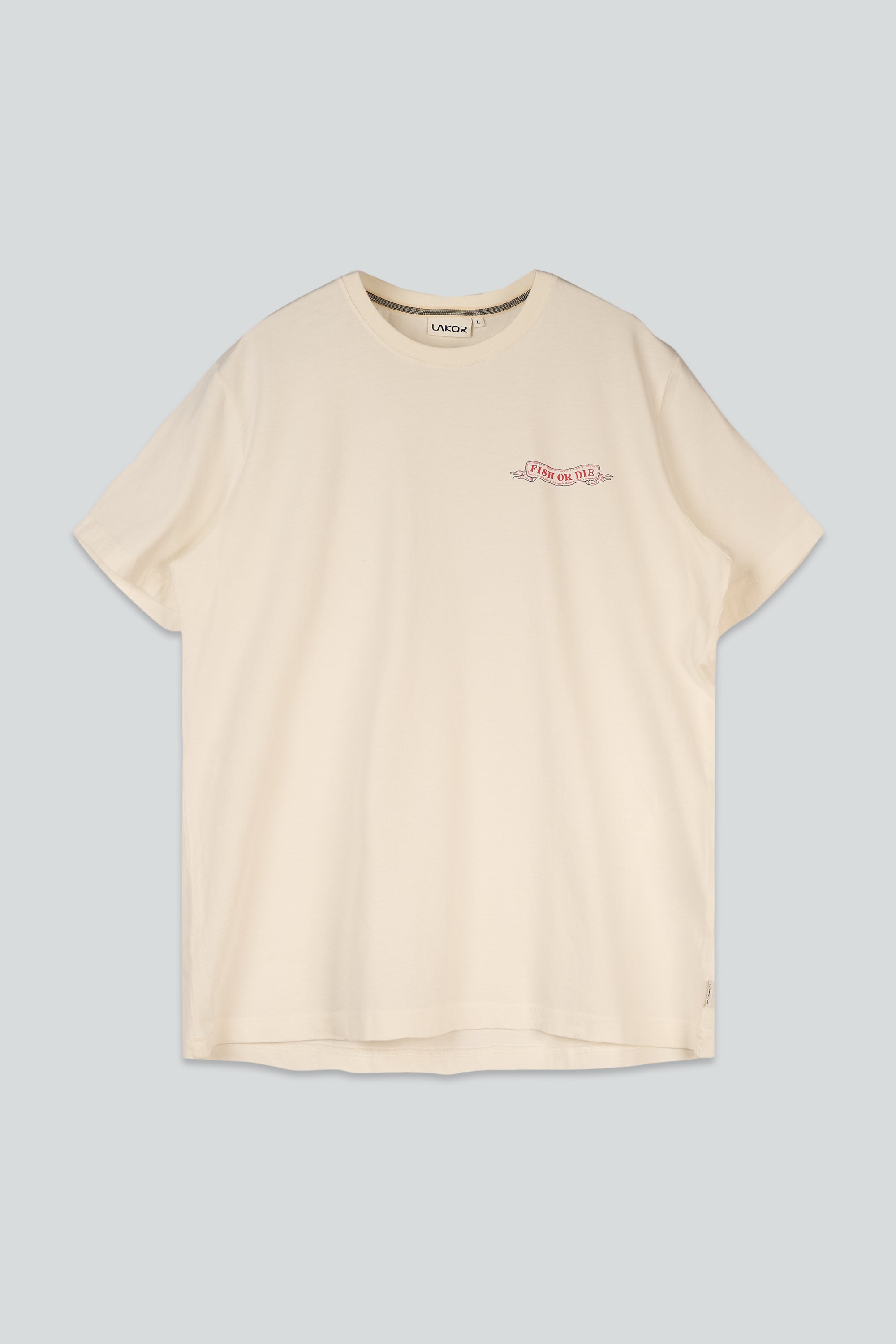 The Smoking Salmon Back T-shirt - Star White