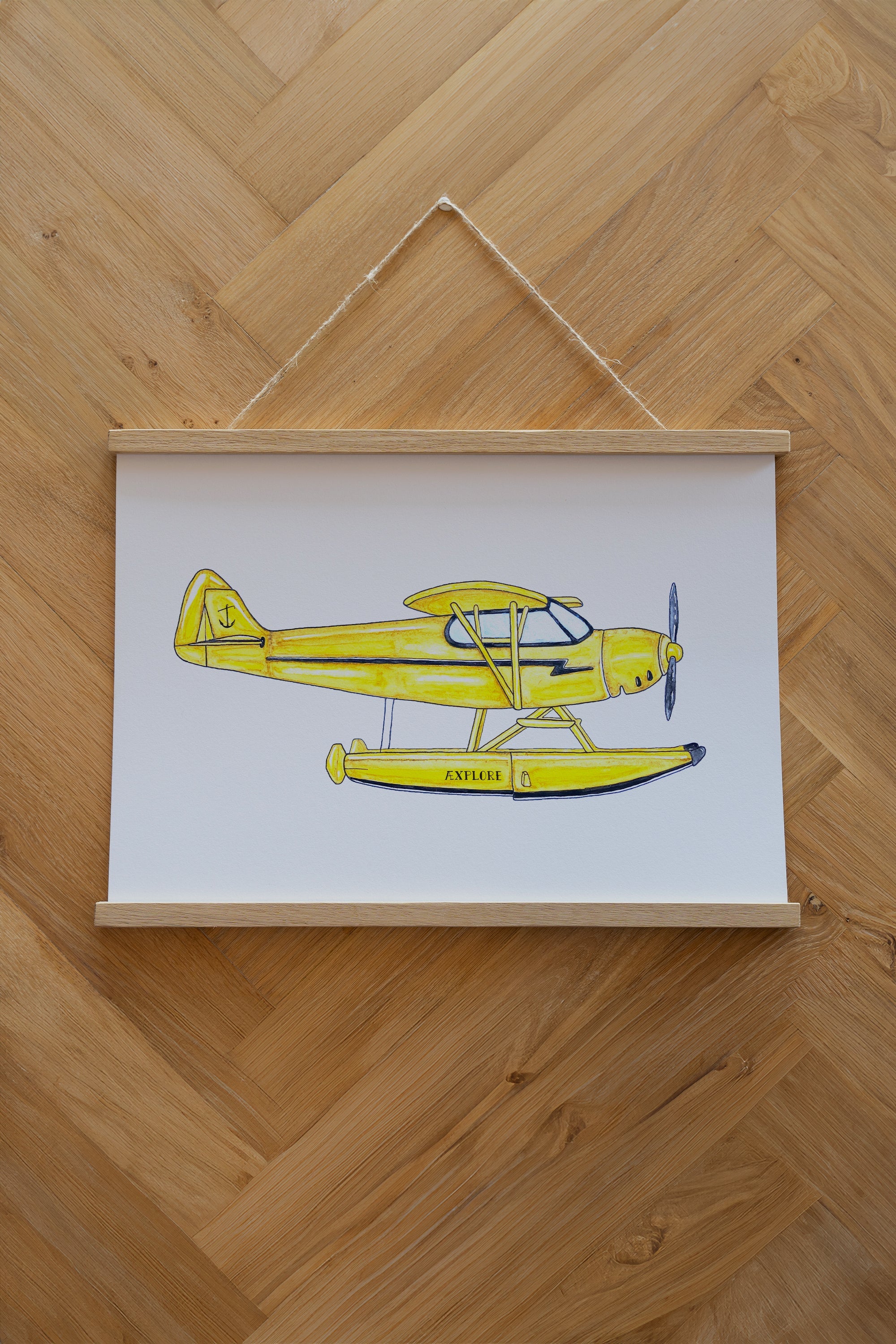 Waterplane Plakat - White