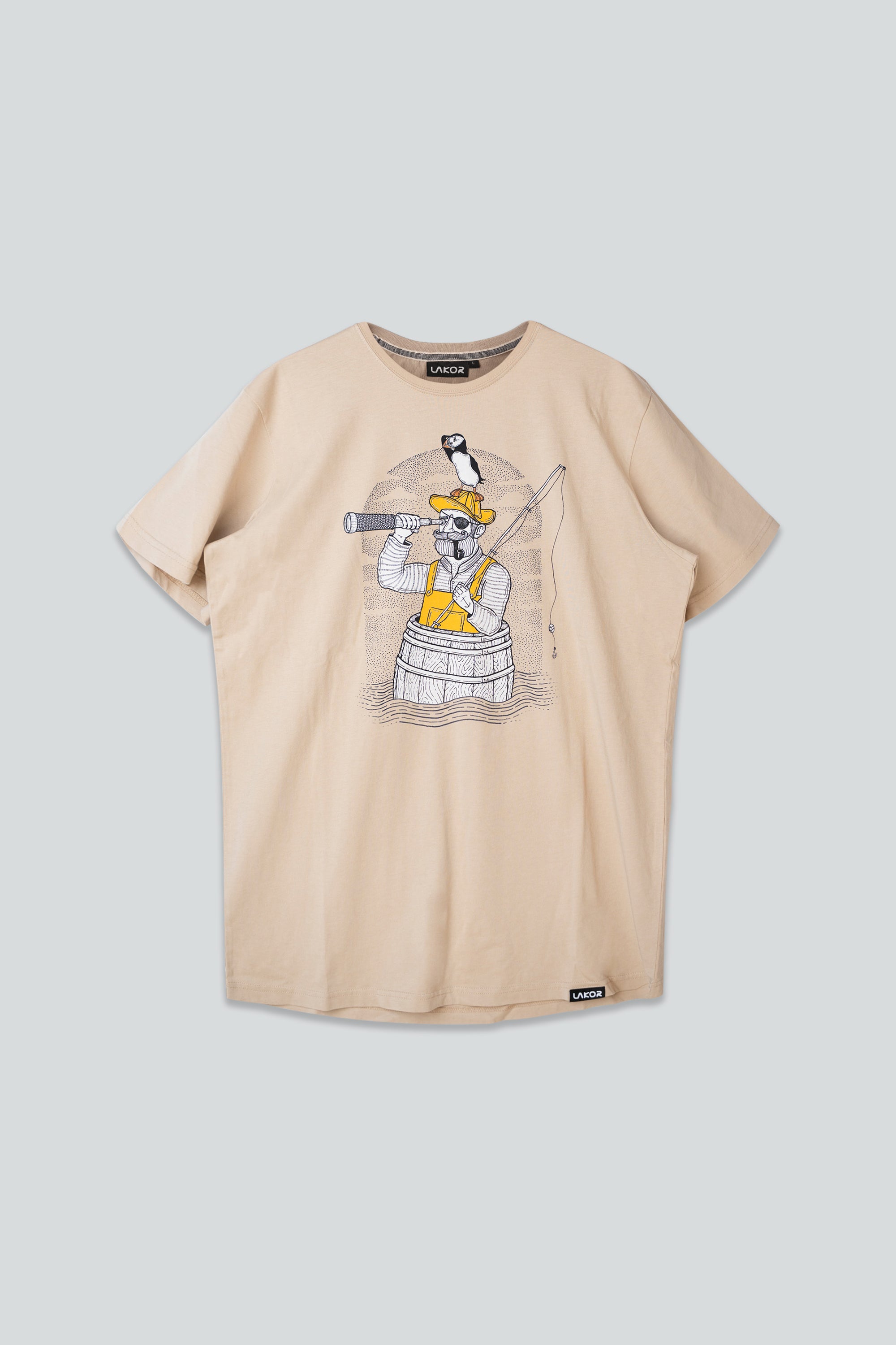 Fishing in a Barrel T-shirt (White Pepper)